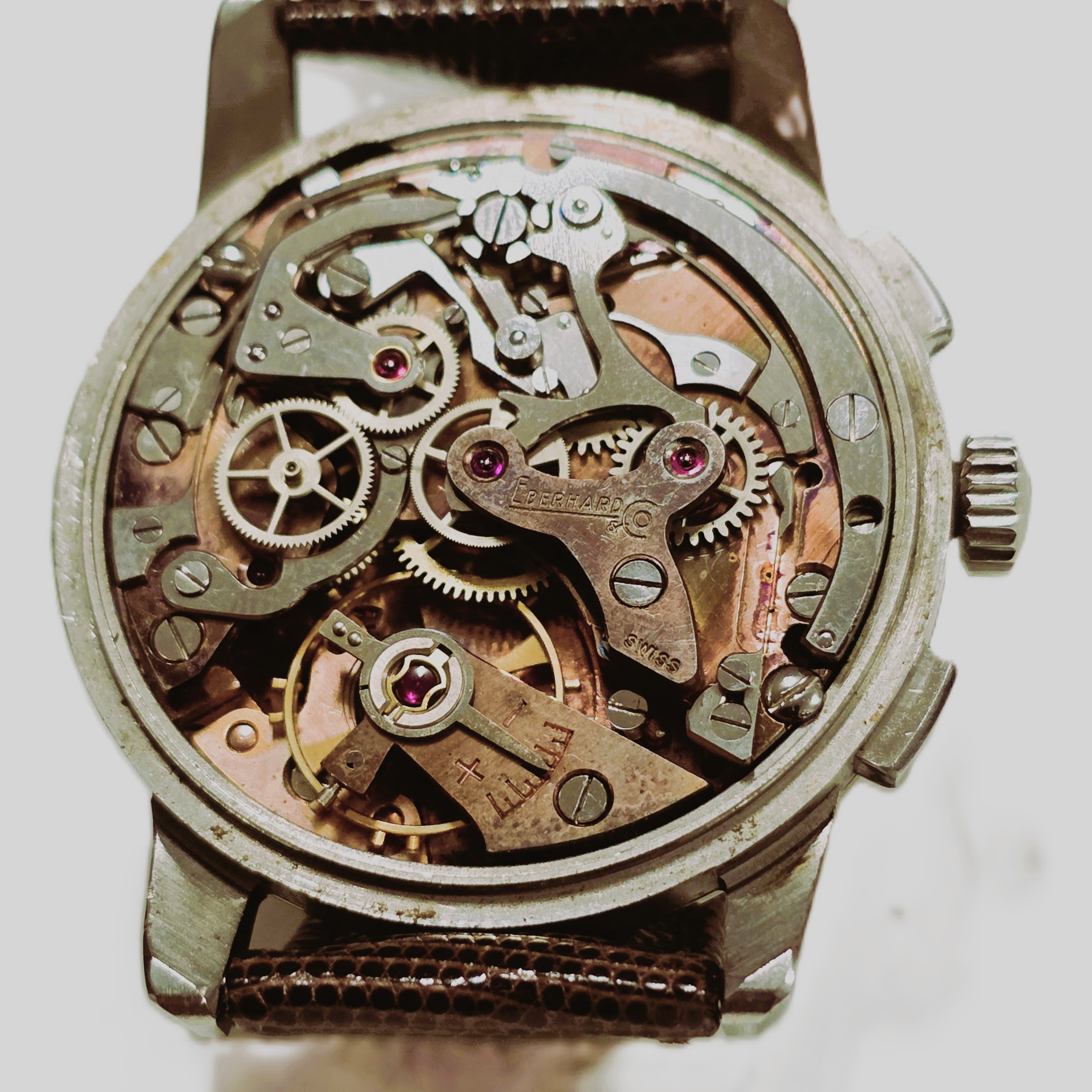 Eberhard Pre-Extra Fort Bicompax Chronograph in Steel – Cal. 16000 - Image 7