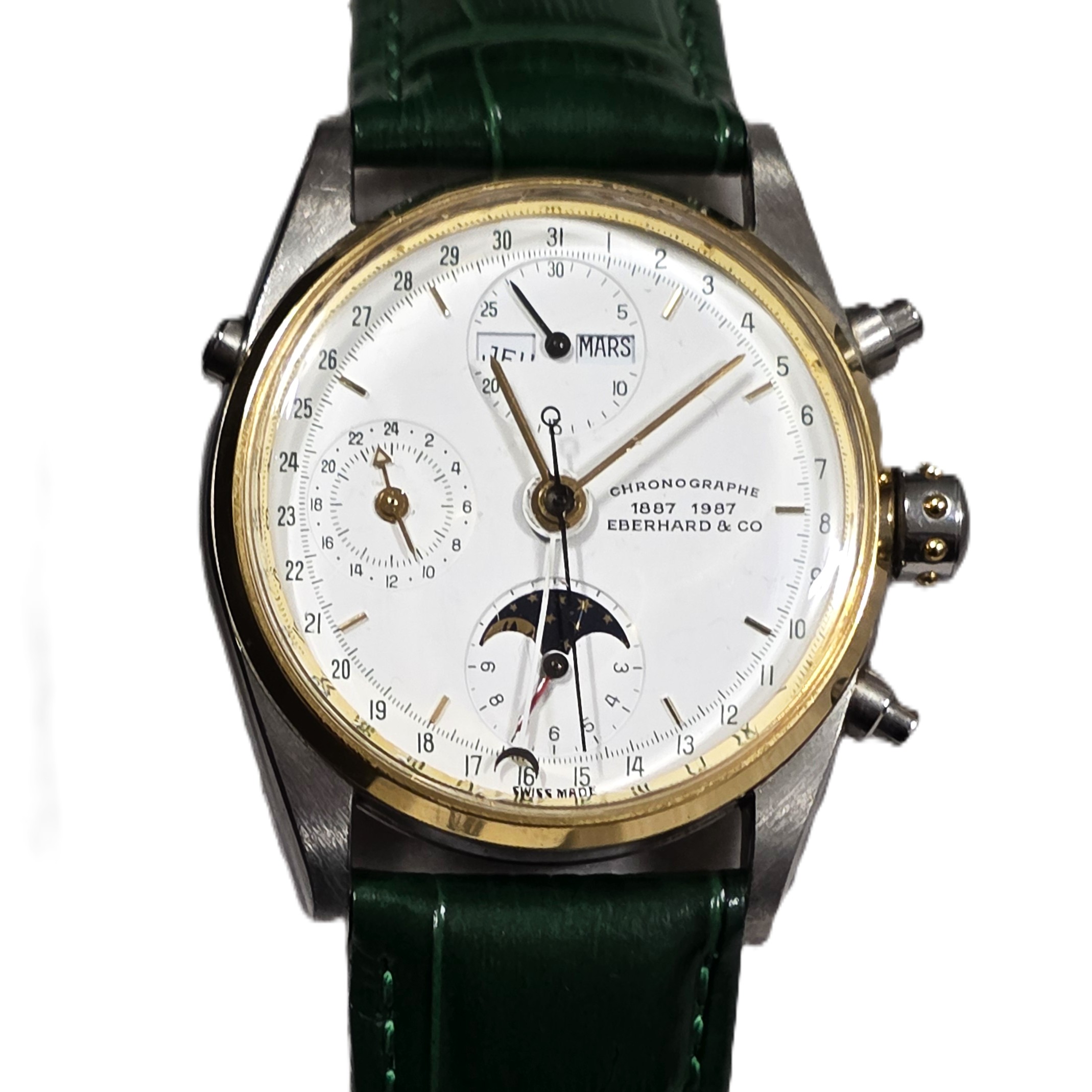 Eberhard Navy Master Chronographe 1887–1987 – Cal. Valjoux 7751 - Image 8