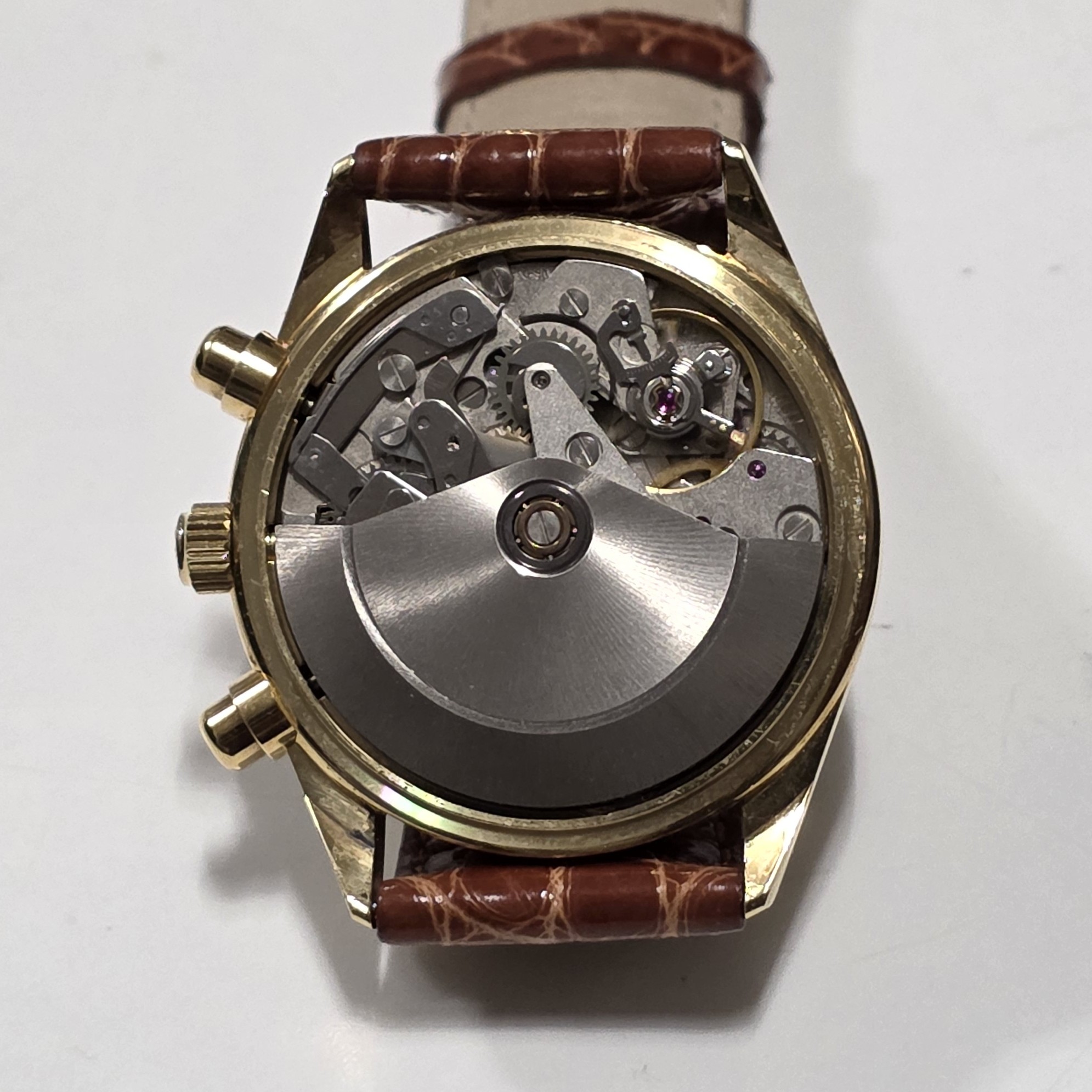 Bulova Automatic Chronograph NOS in 18 Kt Gold - Cal. Valjoux 7750 - Image 5