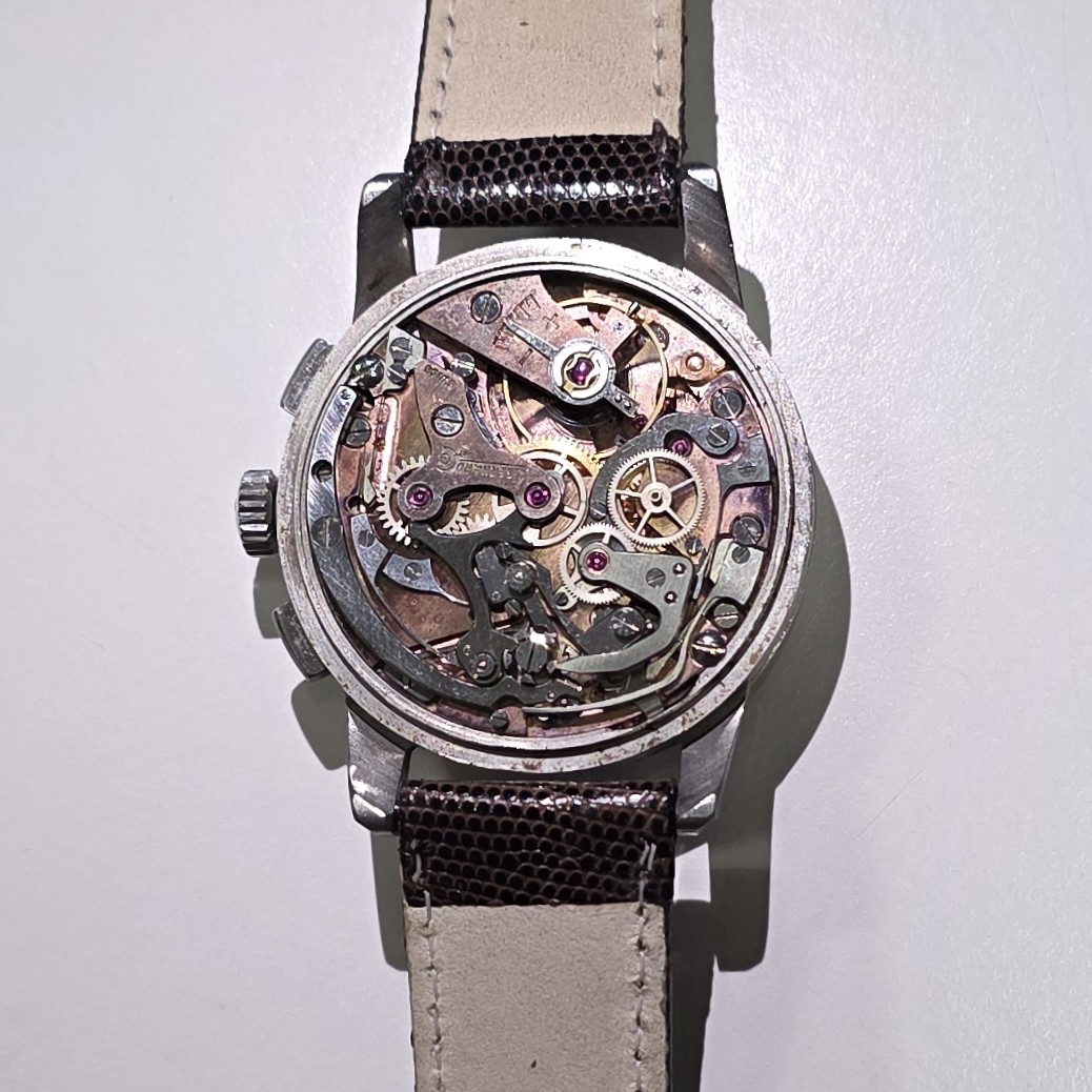 Eberhard Pre-Extra Fort Bicompax Chronograph in Steel – Cal. 16000 - Image 8