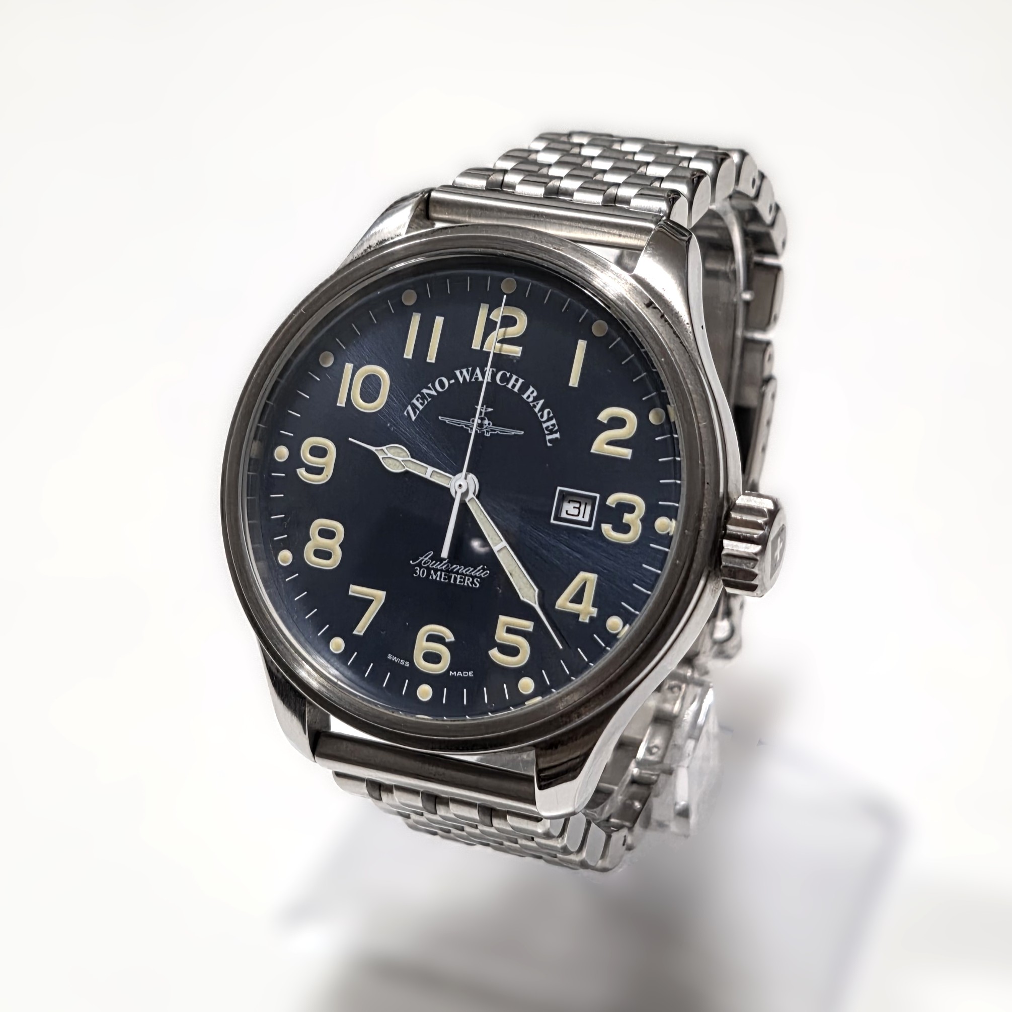 Zeno Watch Basel Pilot Classic Giant - Ref 8554 - Cal. ETA 2846 - Image 3