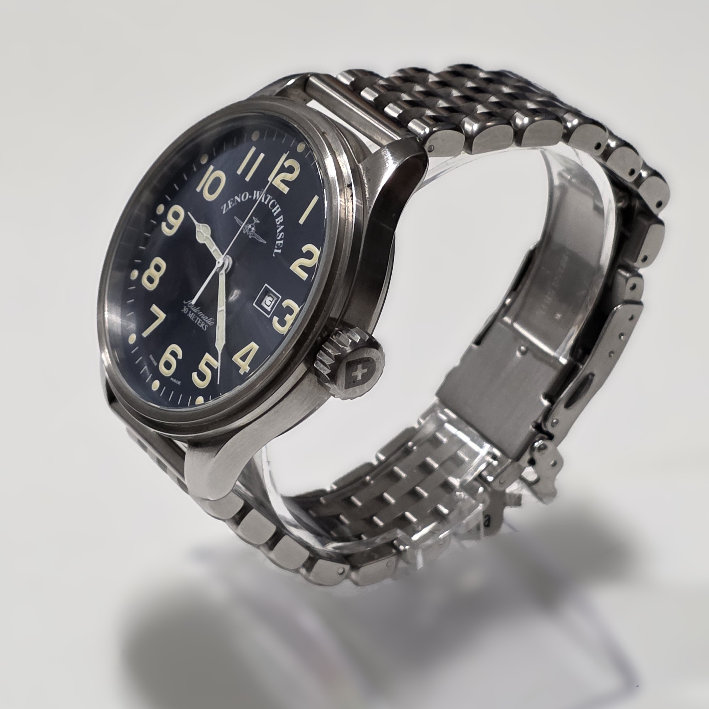 Zeno Watch Basel Pilot Classic Giant - Ref 8554 - Cal. ETA 2846 - Image 4