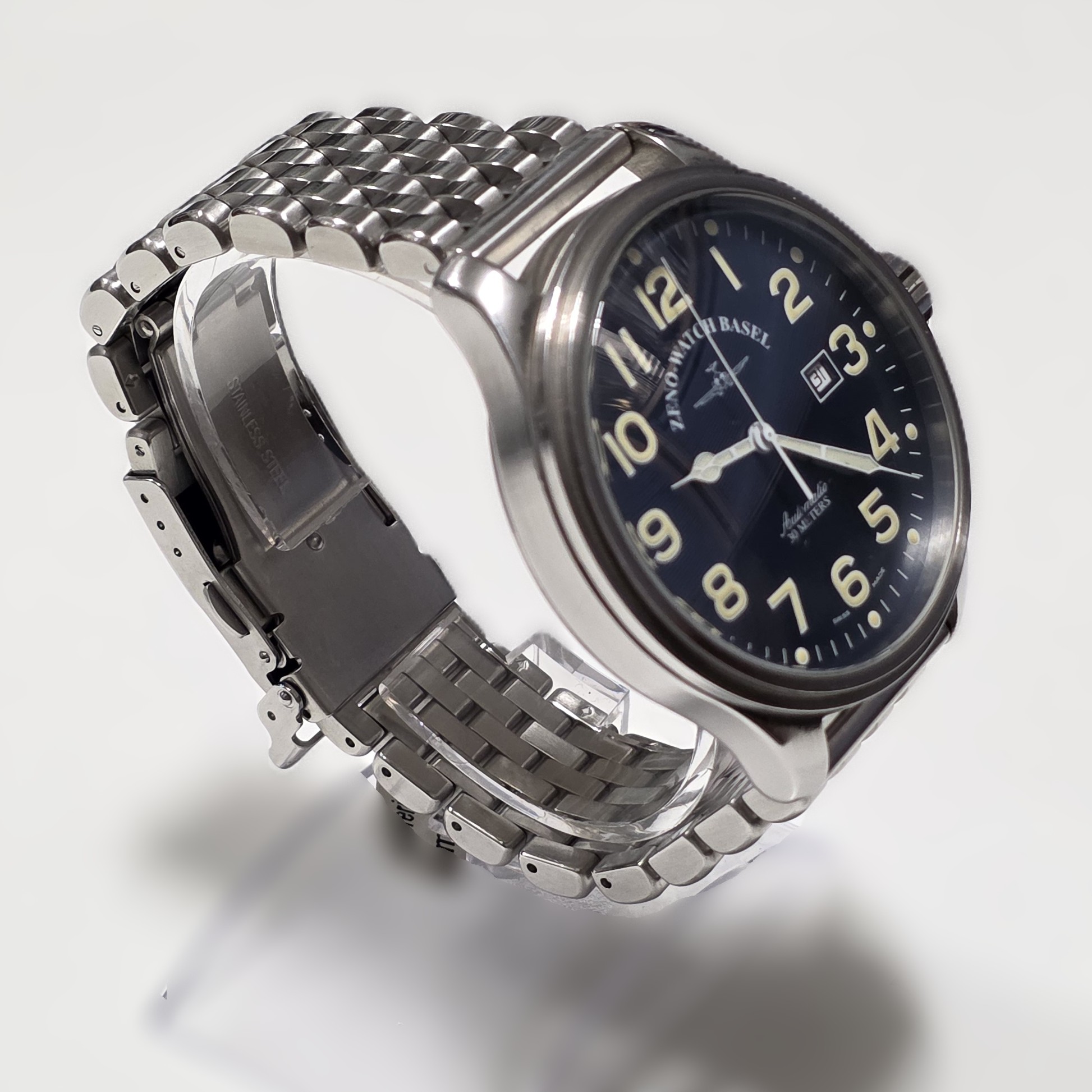 Zeno Watch Basel Pilot Classic Giant - Ref 8554 - Cal. ETA 2846 - Image 5