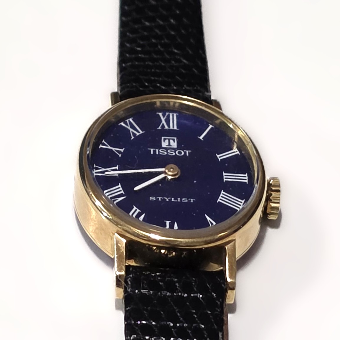 Tissot Stylist in Oro Giallo 18 kt con Quadrante Blu - immagine 2