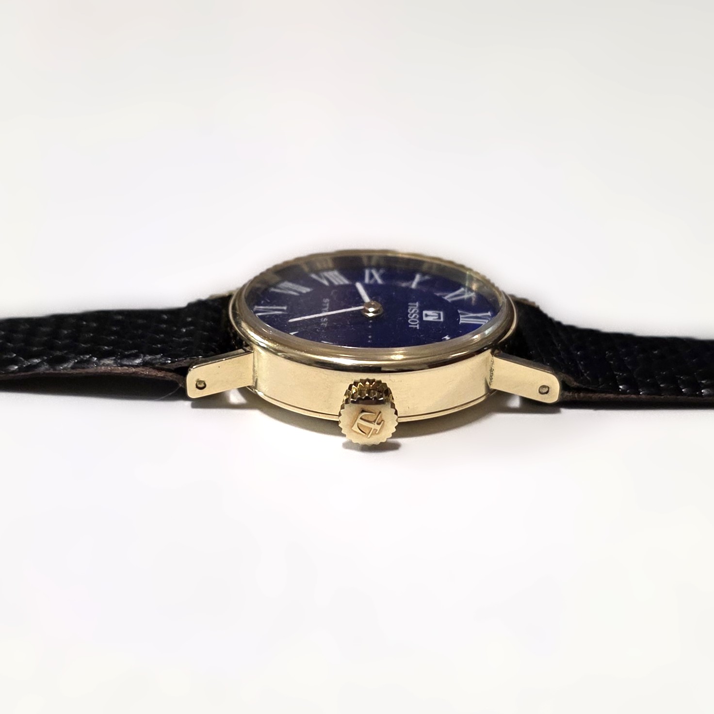 Tissot Stylist in Oro Giallo 18 kt con Quadrante Blu - immagine 3