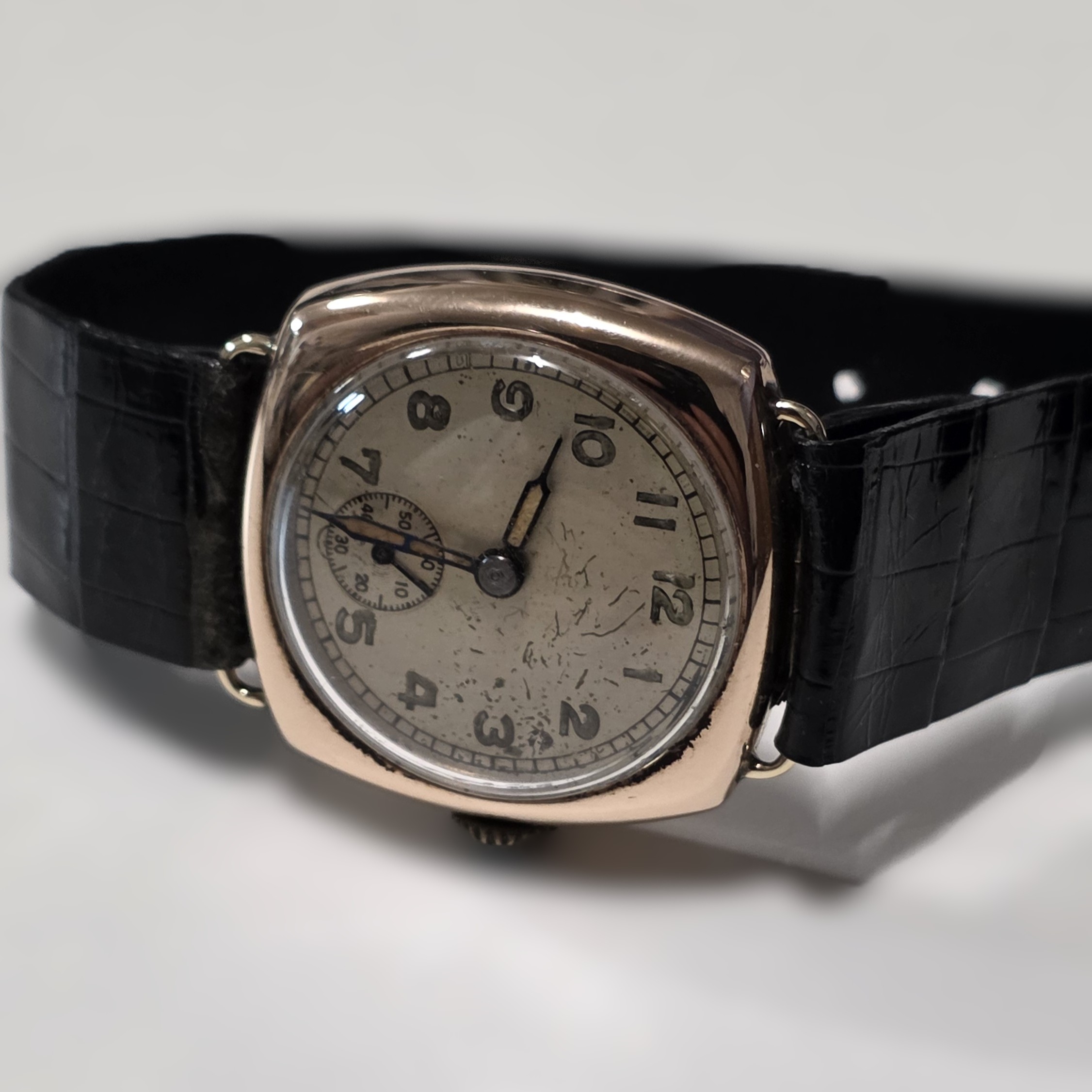 Orologio Cushion Dennisson Case Vintage in Argento sterling 925 - immagine 7