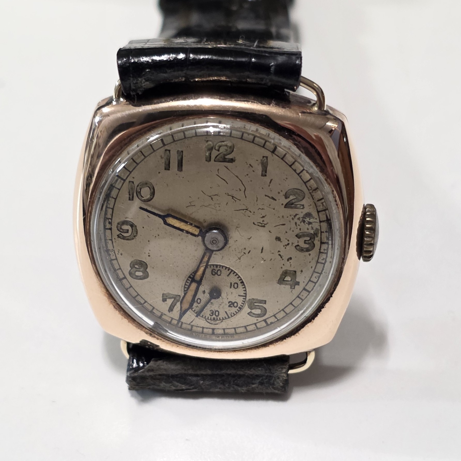 Orologio Cushion Dennisson Case Vintage in Argento sterling 925 - immagine 2