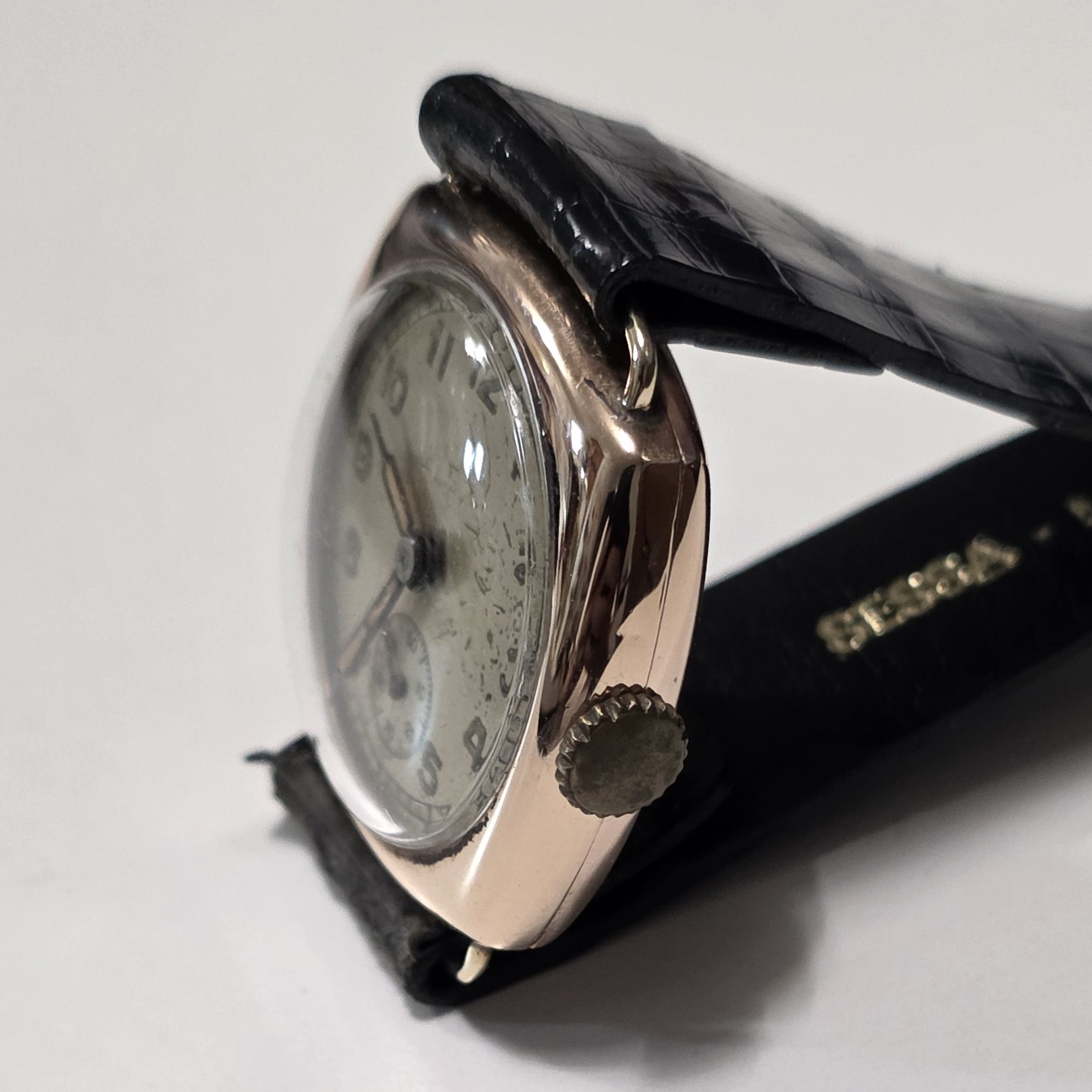 Orologio Cushion Dennisson Case Vintage in Argento sterling 925 - immagine 4