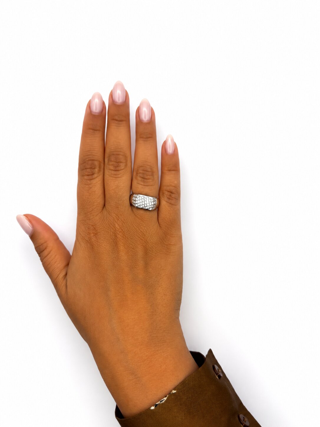Anello in Oro Giallo e Oro Bianco 18 kt con Diamanti - immagine 6