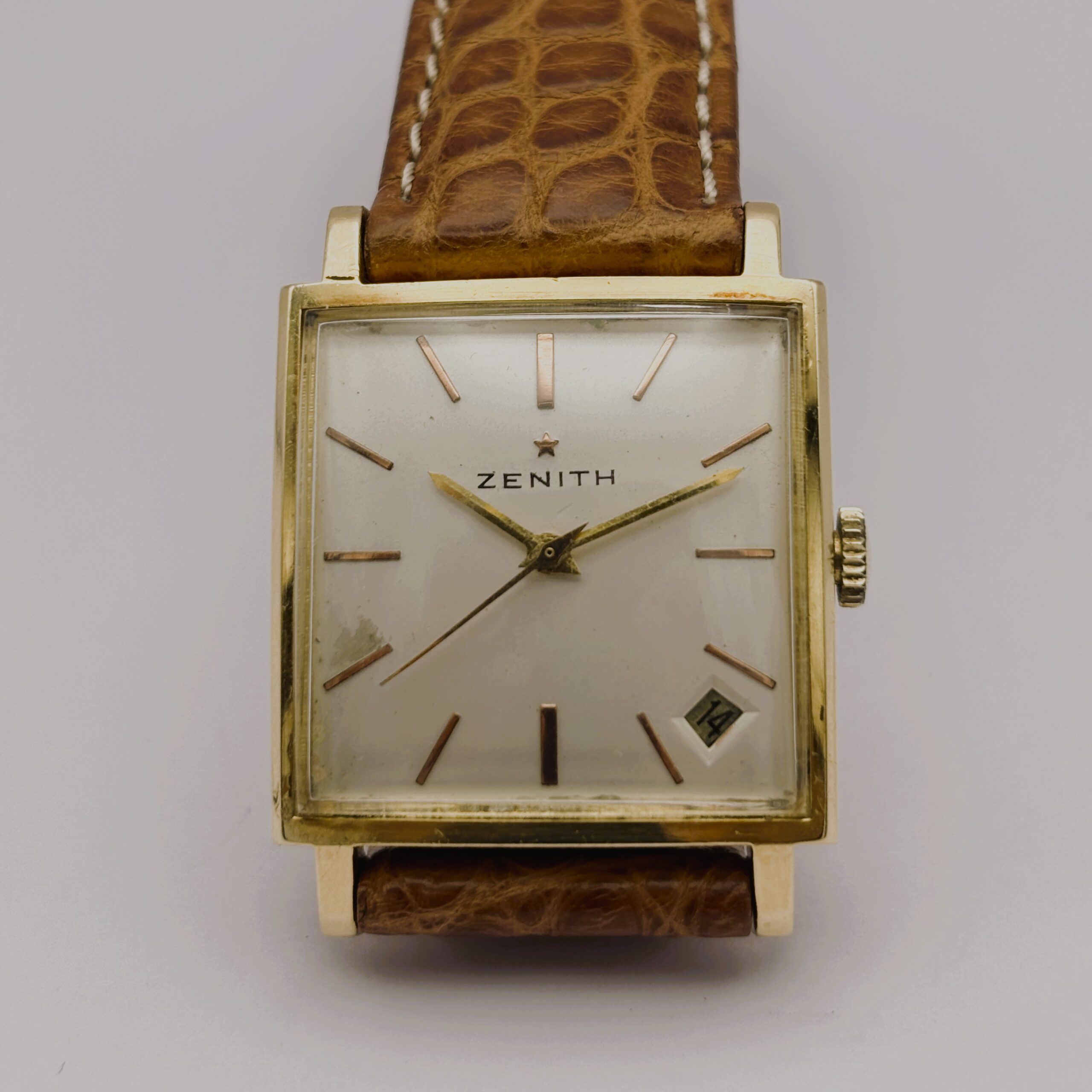 Zenith Automatic Vintage Rettangolare in Oro 18 Kt – Cal. 2542 PC