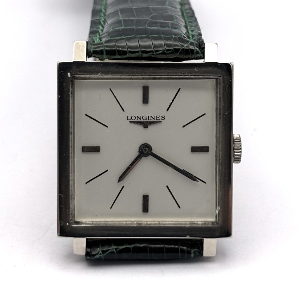 Rectangular Vintage Longines in 18 Kt Gold – Cal. 428