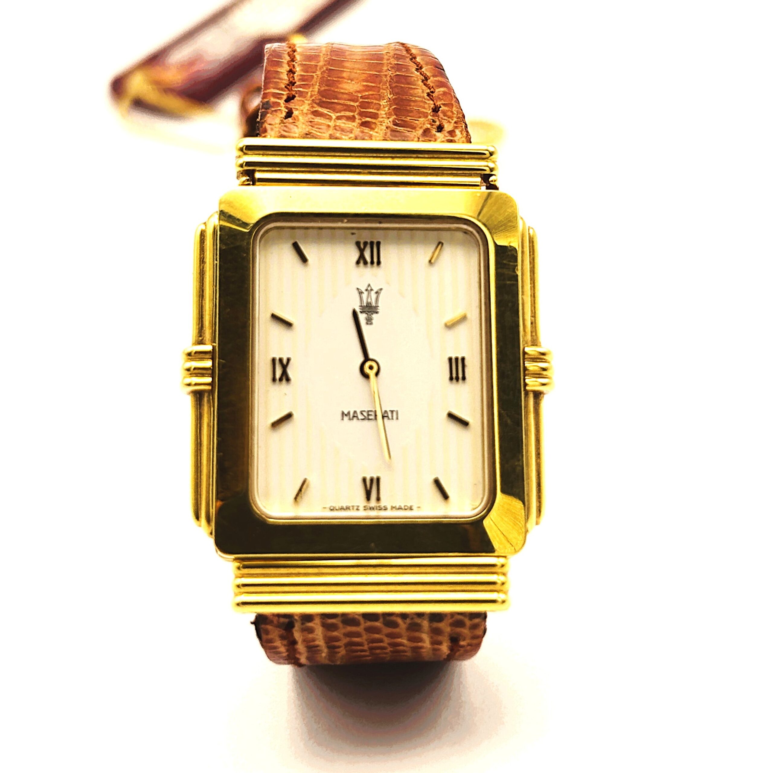 Maserati Tank Reverso in 18 kt Gold - Ref. 5000PW/220 - Image 2
