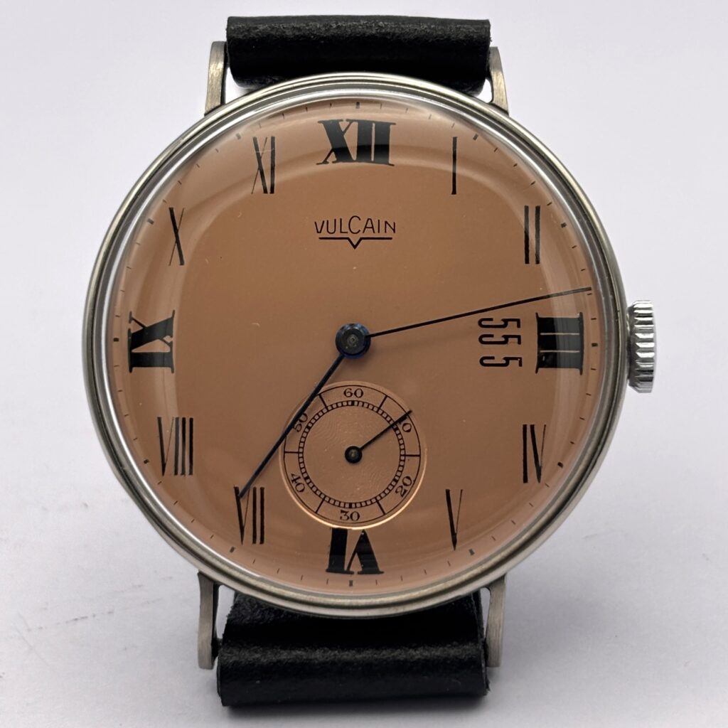 Raro Orologio Vulcain Solo Tempo - Salmon Dial - Anni '40