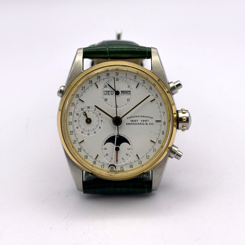 Eberhard Navy Master Chronographe 1887–1987 – Cal. Valjoux 7751