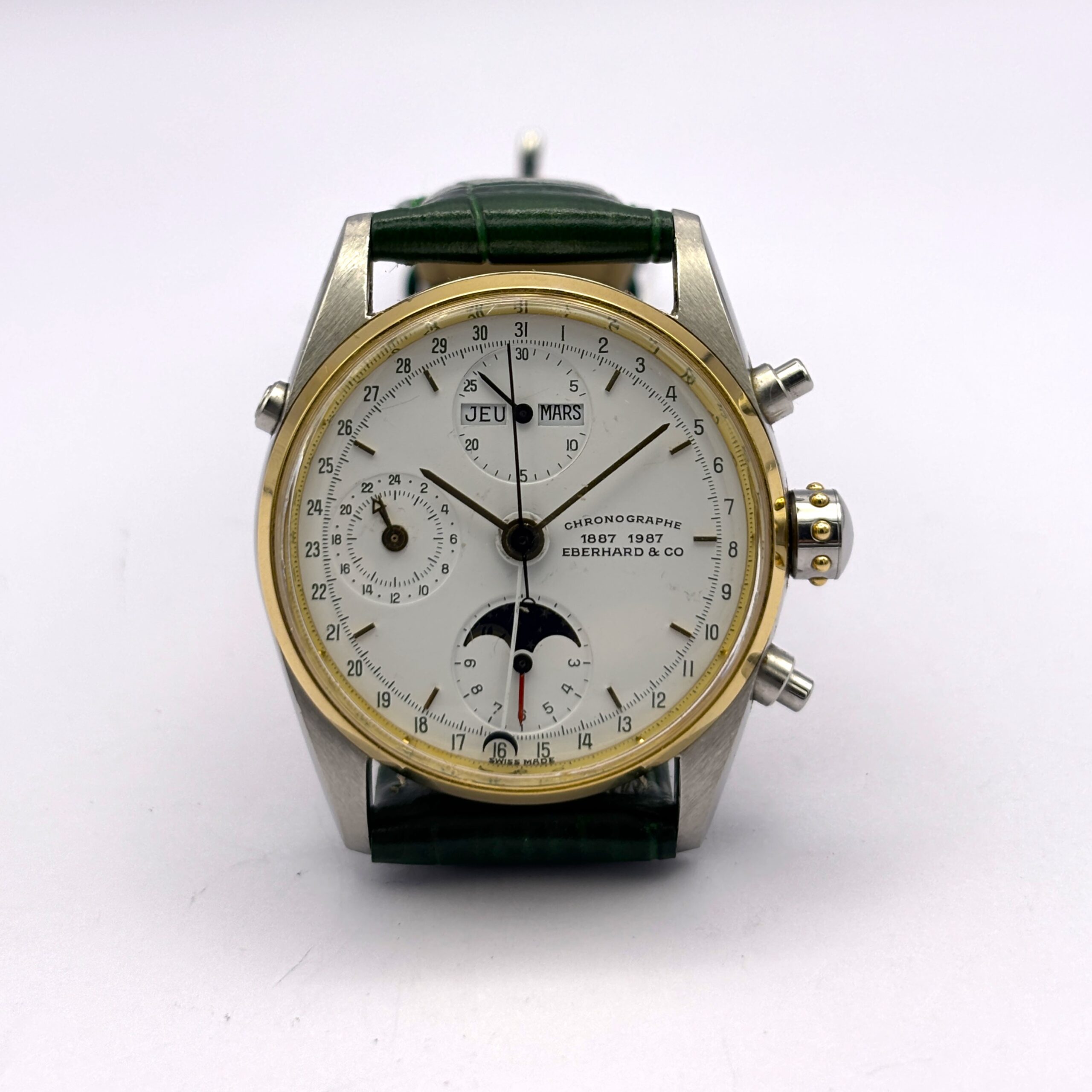 Eberhard Navy Master Chronographe 1887–1987 – Cal. Valjoux 7751