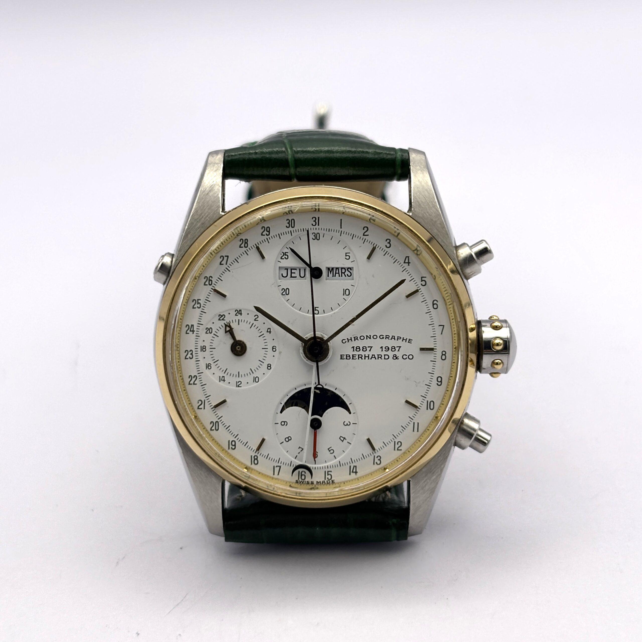 Eberhard Navy Master Chronographe 1887–1987 – Cal. Valjoux 7751 - Image 2