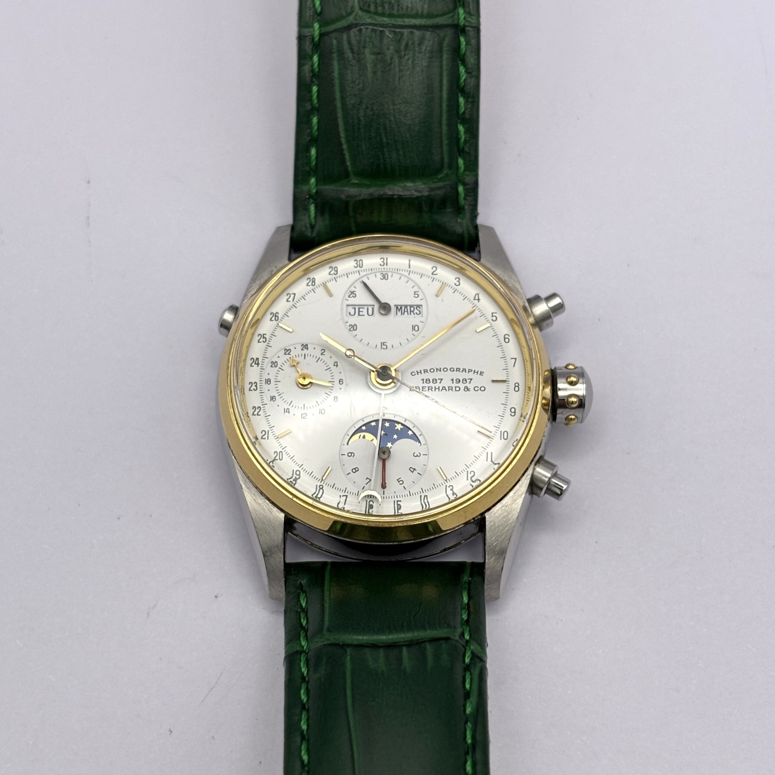 Eberhard Navy Master Chronographe 1887–1987 – Cal. Valjoux 7751 - Image 7