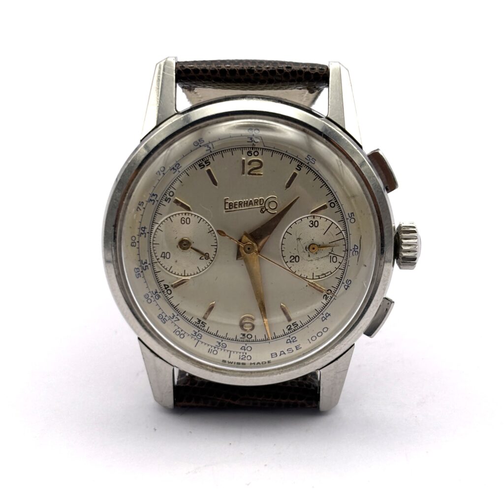 Eberhard Pre-Extra Fort Bicompax Chronograph in Steel – Cal. 16000