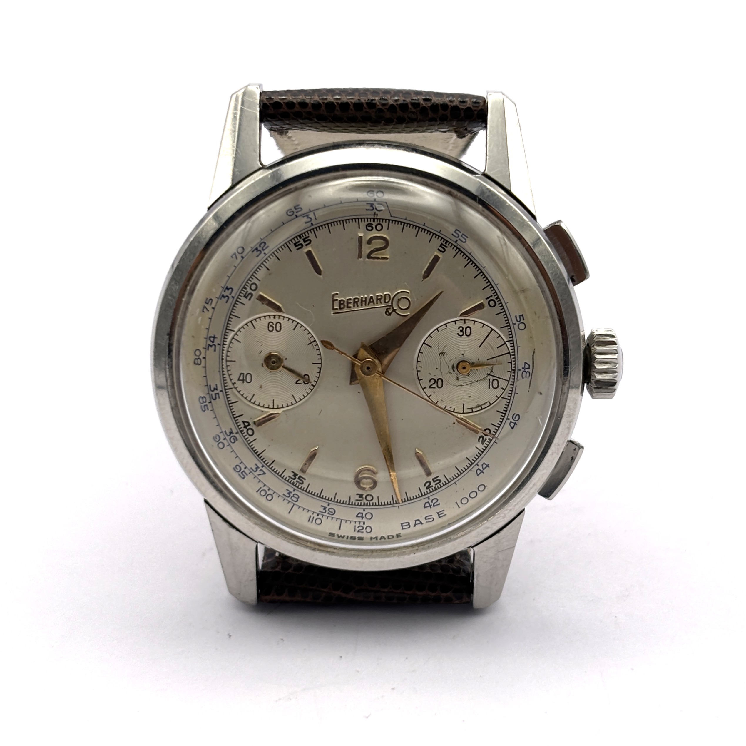 Eberhard Pre-Extra Fort Bicompax Chronograph in Steel – Cal. 16000