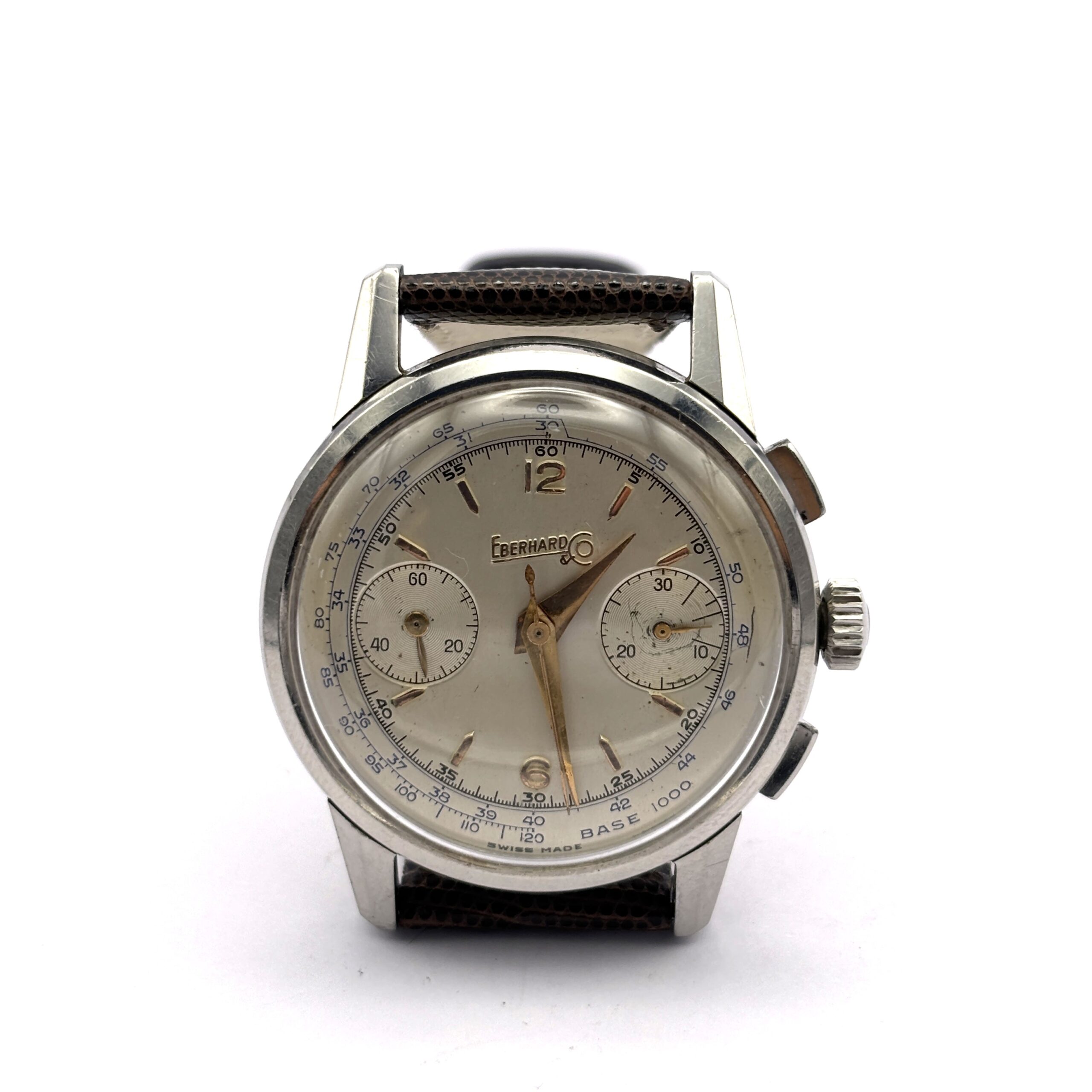 Eberhard Pre-Extra Fort Bicompax Chronograph in Steel – Cal. 16000 - Image 2