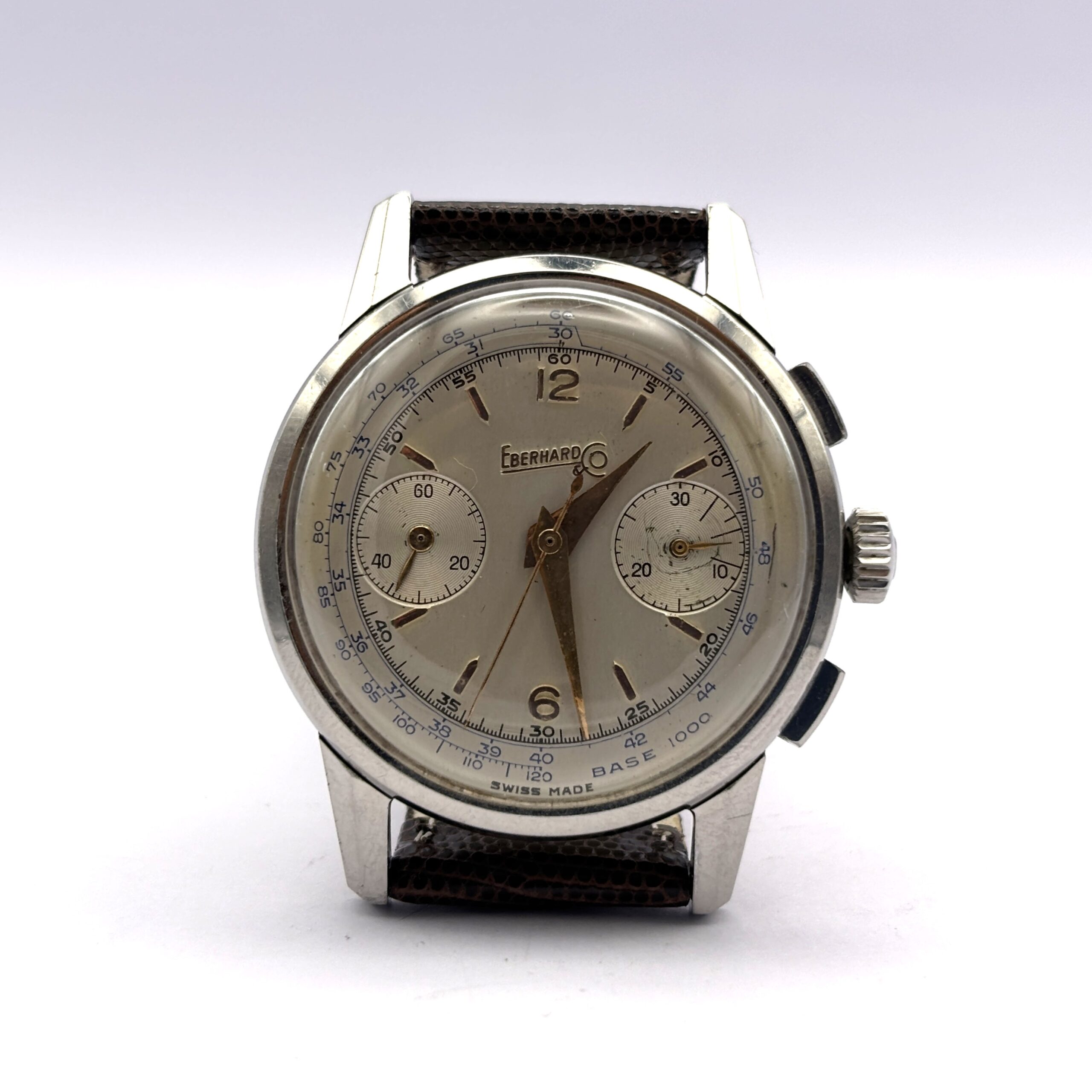 Eberhard Pre-Extra Fort Bicompax Chronograph in Steel – Cal. 16000 - Image 3