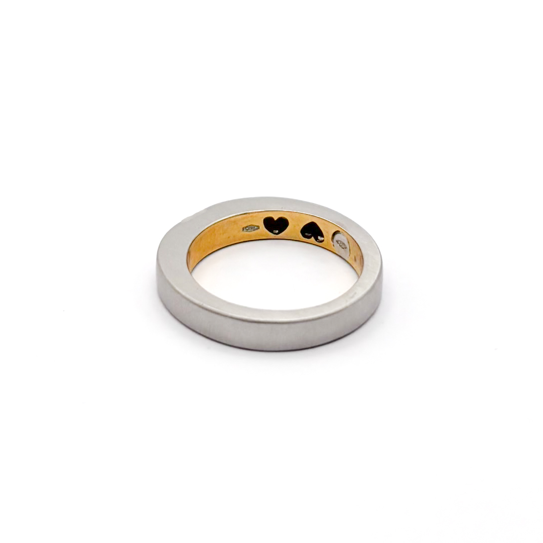 Anello in Platino con Diamante - ct 0,19 - immagine 3