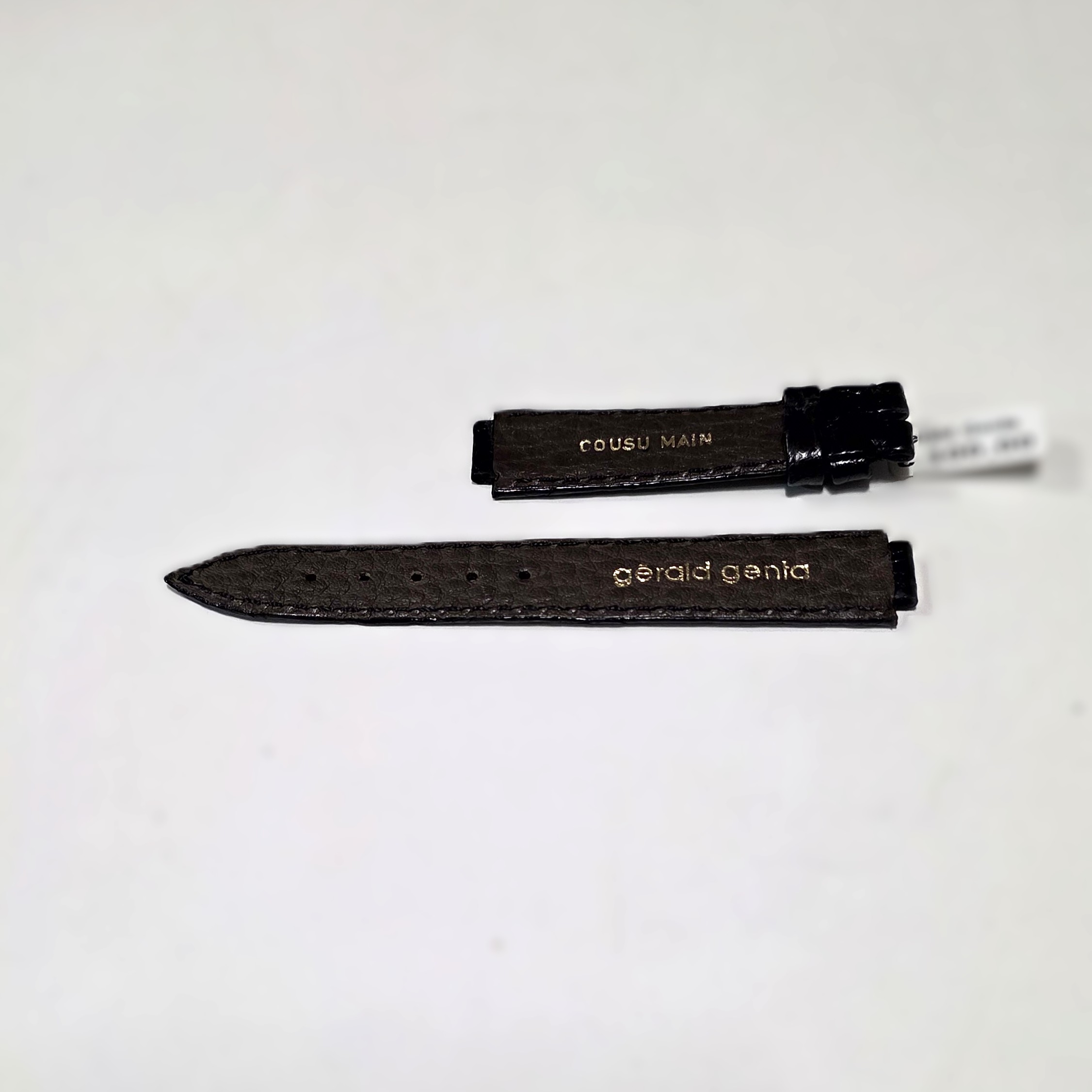 Original Black Alligator-Crocodile Strap, Gerald Genta, 16 mm Lug, 14 mm Buckle, Ref. 1283 - Image 2