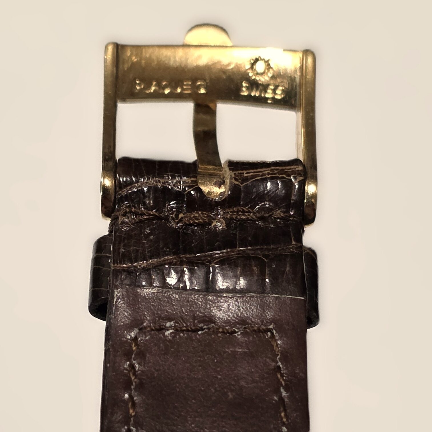 Girard Perregaux Strap in Brown Alligator, mm 18 x 14, with Original Signed Buckle - Image 3