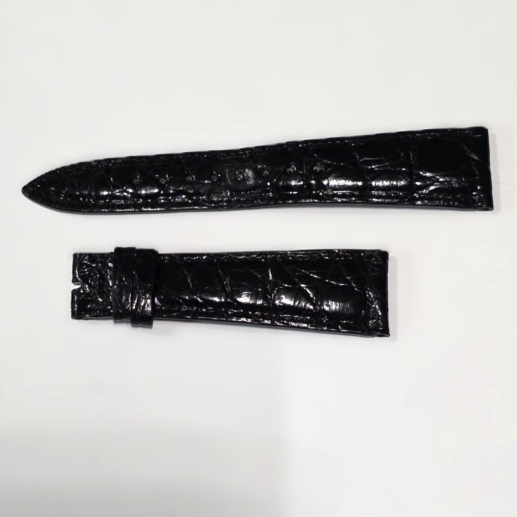 Hamilton Strap in Black Alligator, mm 22 x 16