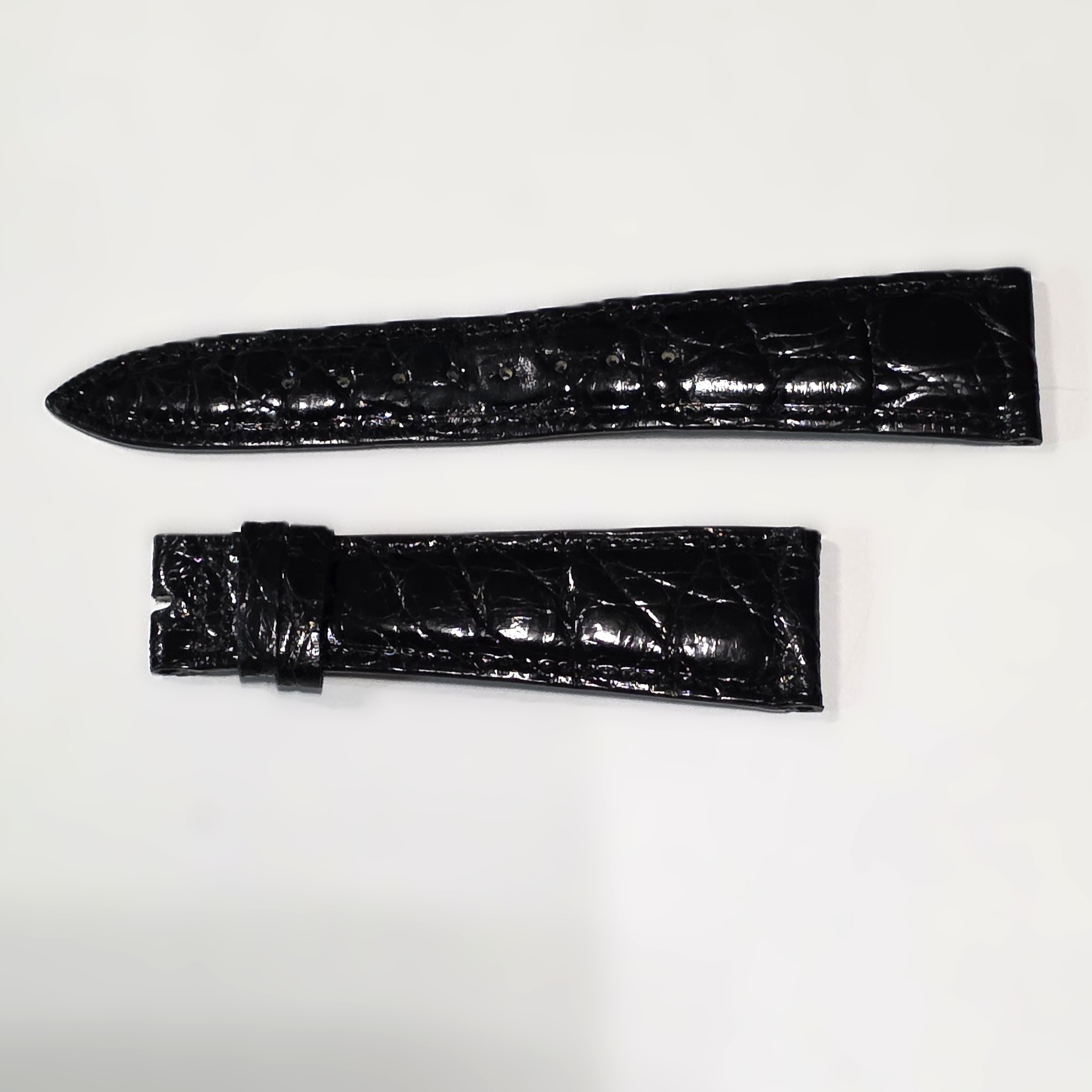 Hamilton Strap in Black Alligator, mm 22 x 16