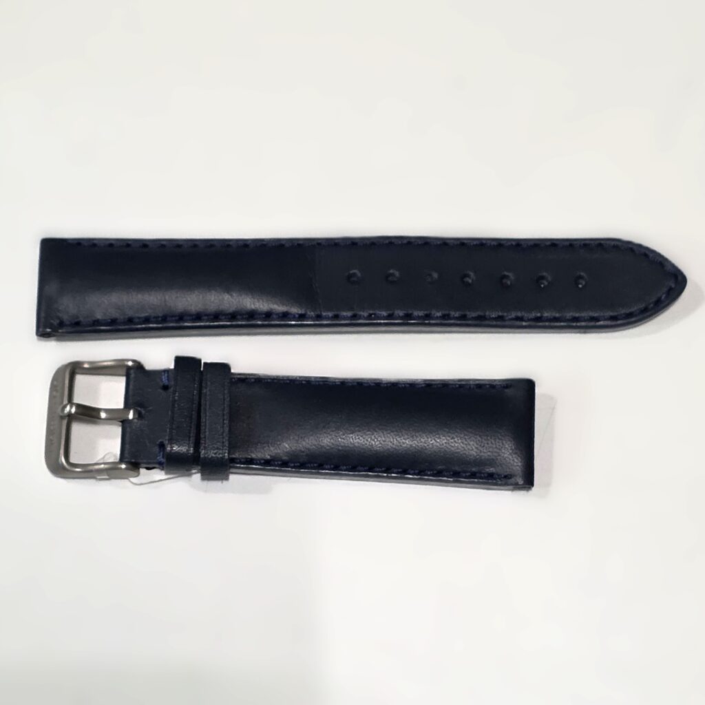 Hamilton Strap in Blue Leather, mm 20 x 16, with Original Signed Buckle