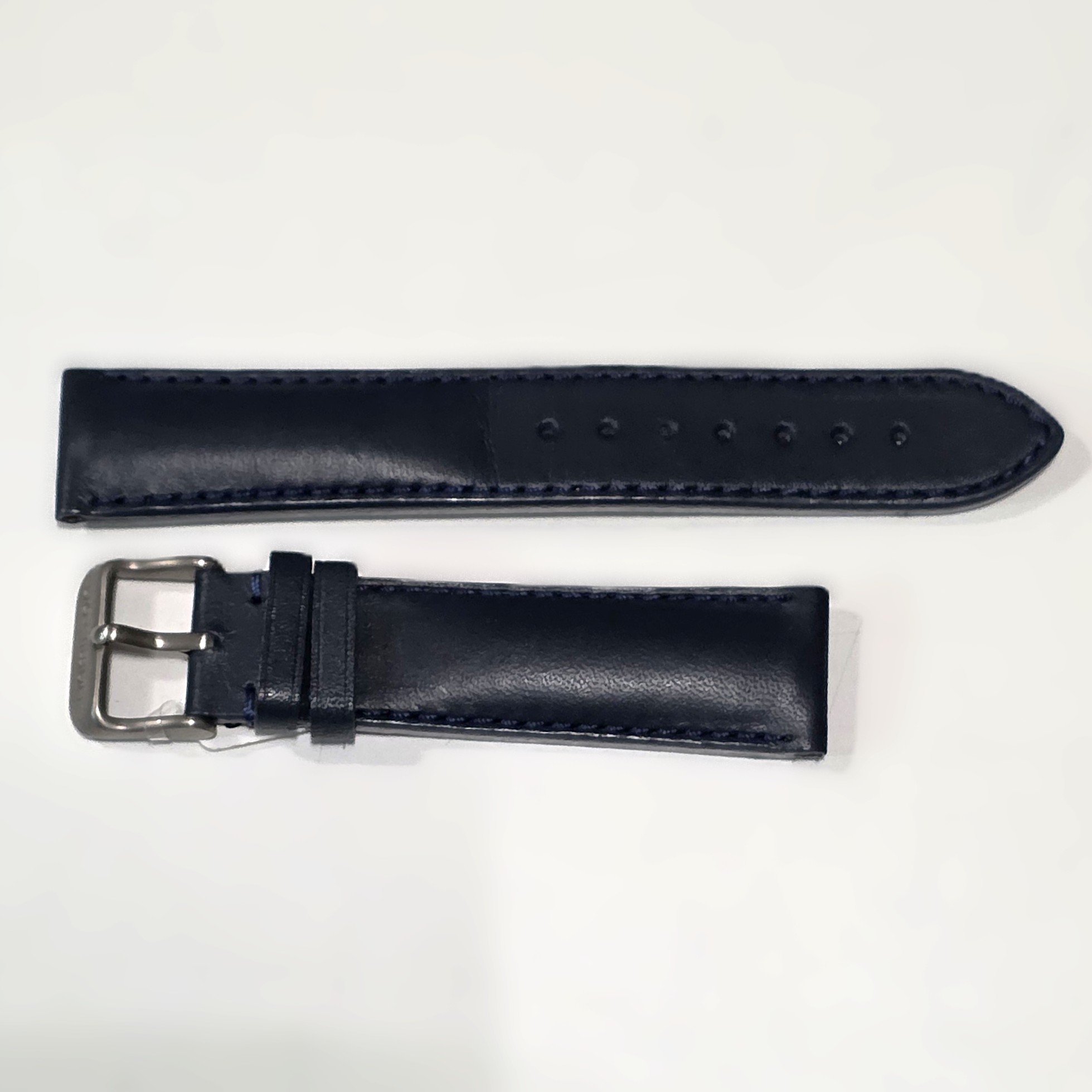 Hamilton Strap in Blue Leather, mm 20 x 16, with Original Signed Buckle