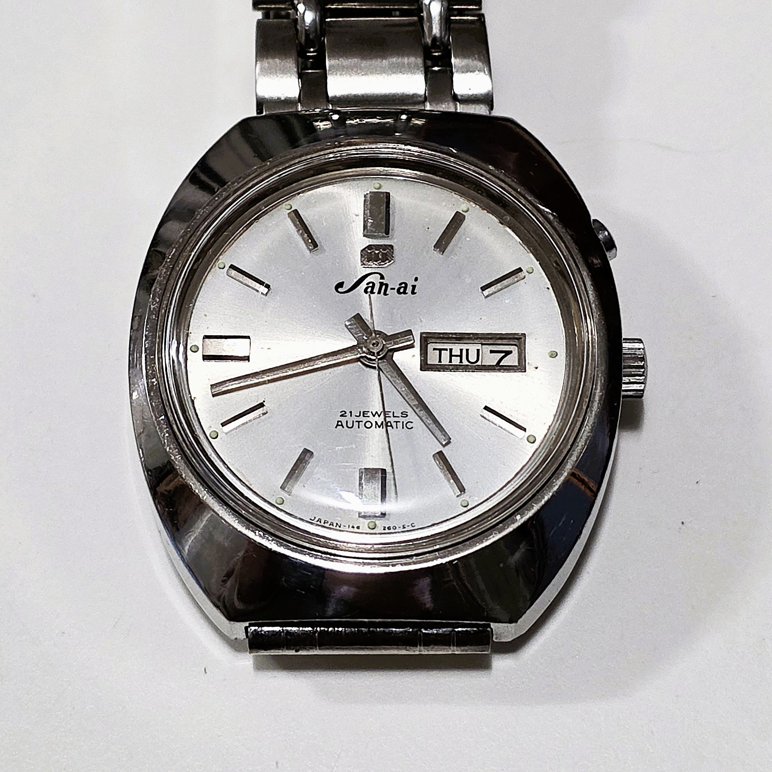 Rare San-ai Ricoh Automatic 21 Jewels – Ricoh Cal. 6158 - Image 7