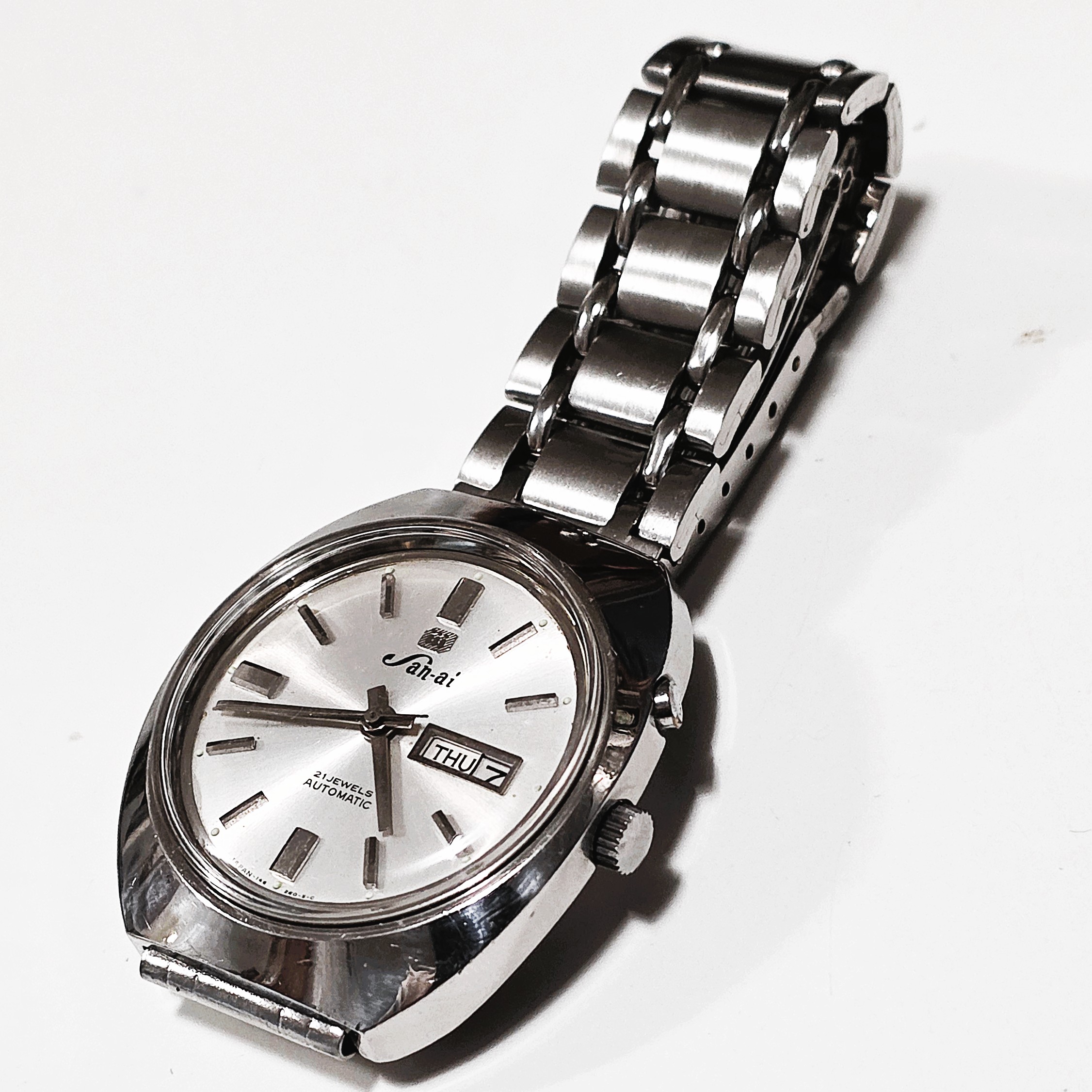 Rare San-ai Ricoh Automatic 21 Jewels – Ricoh Cal. 6158 - Image 8