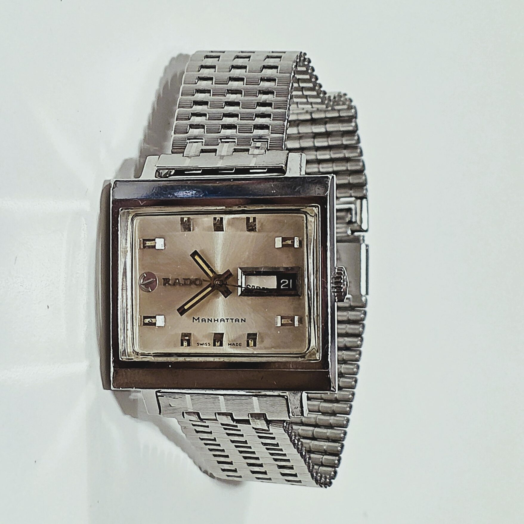 Rado Manhattan Automatic Day-Date – Vintage – Cal. AS 1859 - Image 8