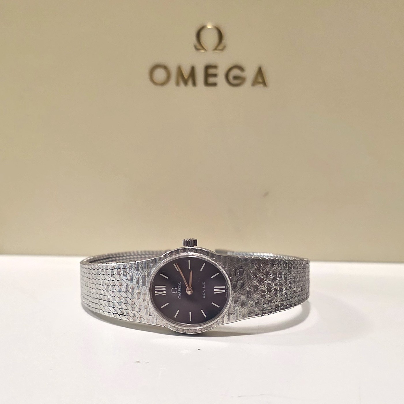 Omega De Ville "Corteccia" in 18 Kt White Gold - Cal. Omega 620 - Image 3