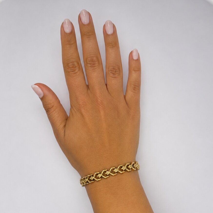 Bracciale a Maglie in Oro Giallo 18 kt - immagine 10