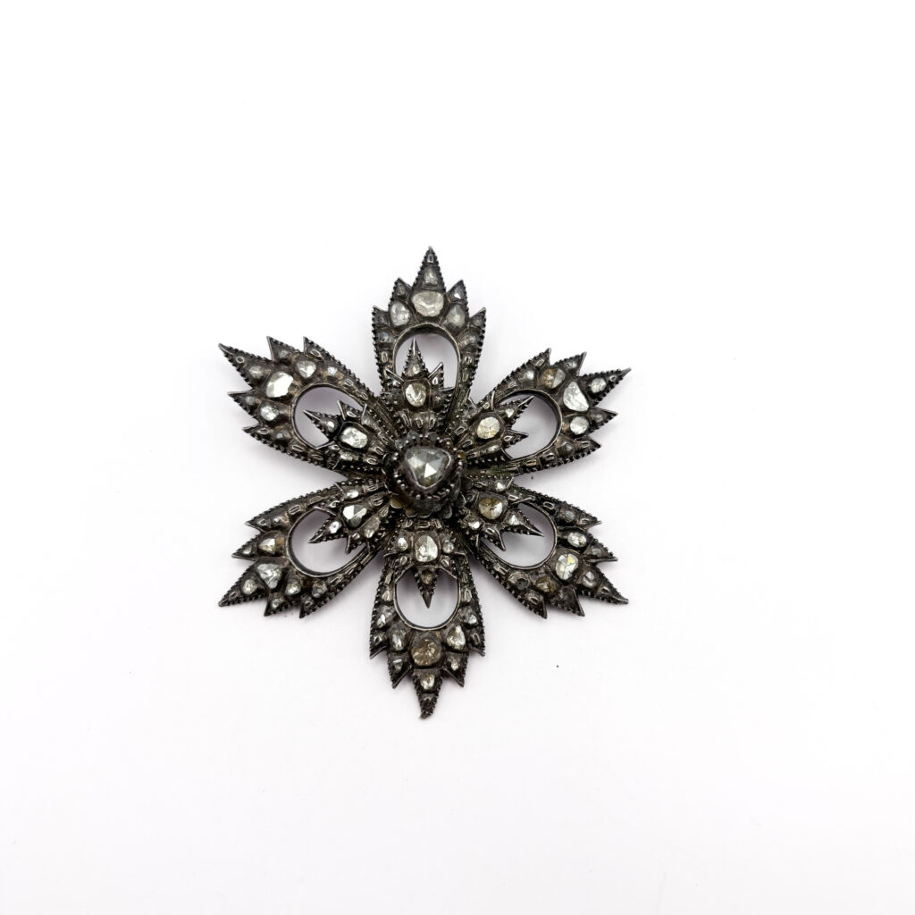 Period Pendant with Diamonds from an Antique Tiara