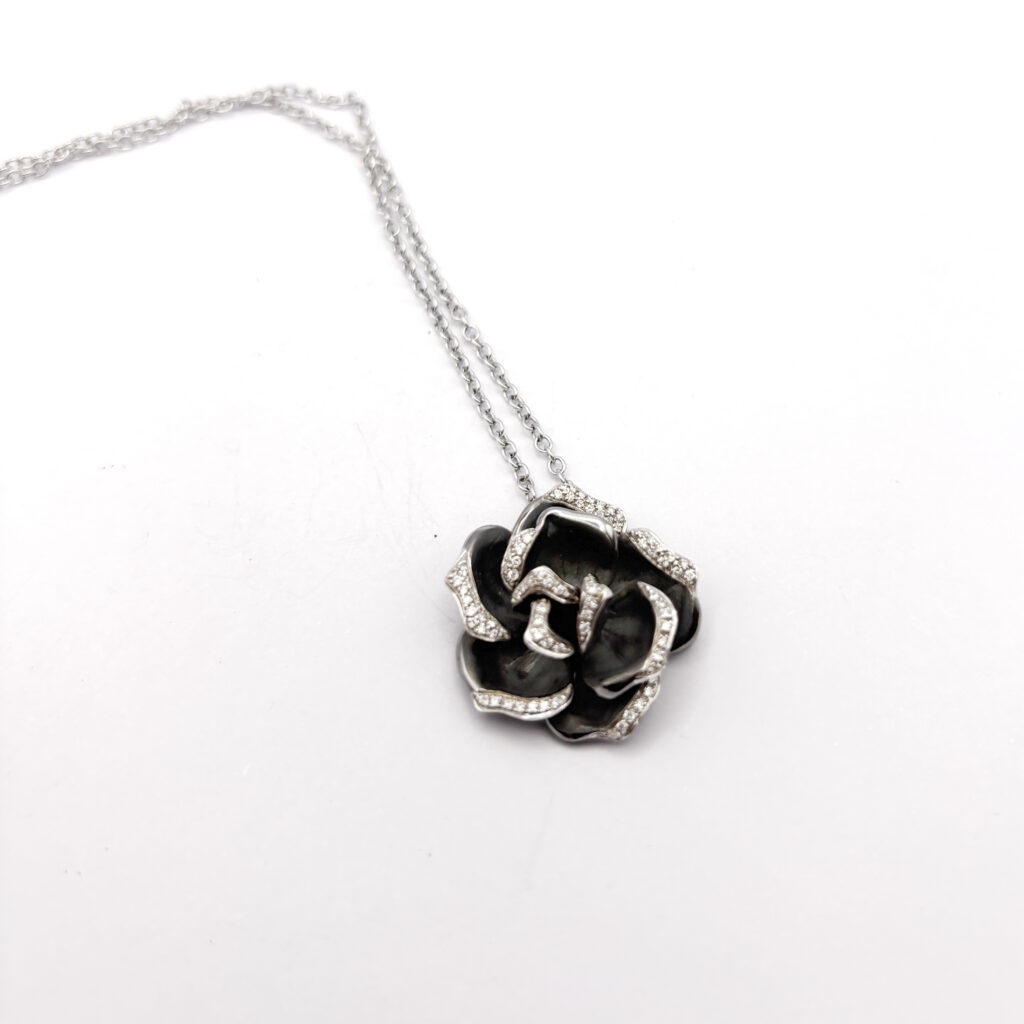 Annamaria Cammilli Flower Necklace with Diamonds