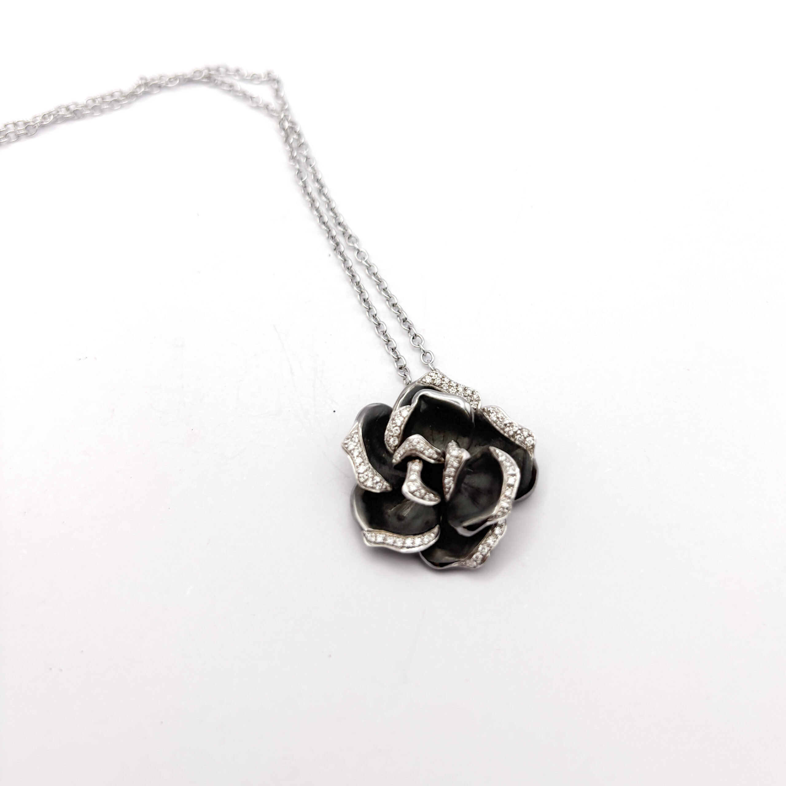 Annamaria Cammilli Flower Necklace with Diamonds