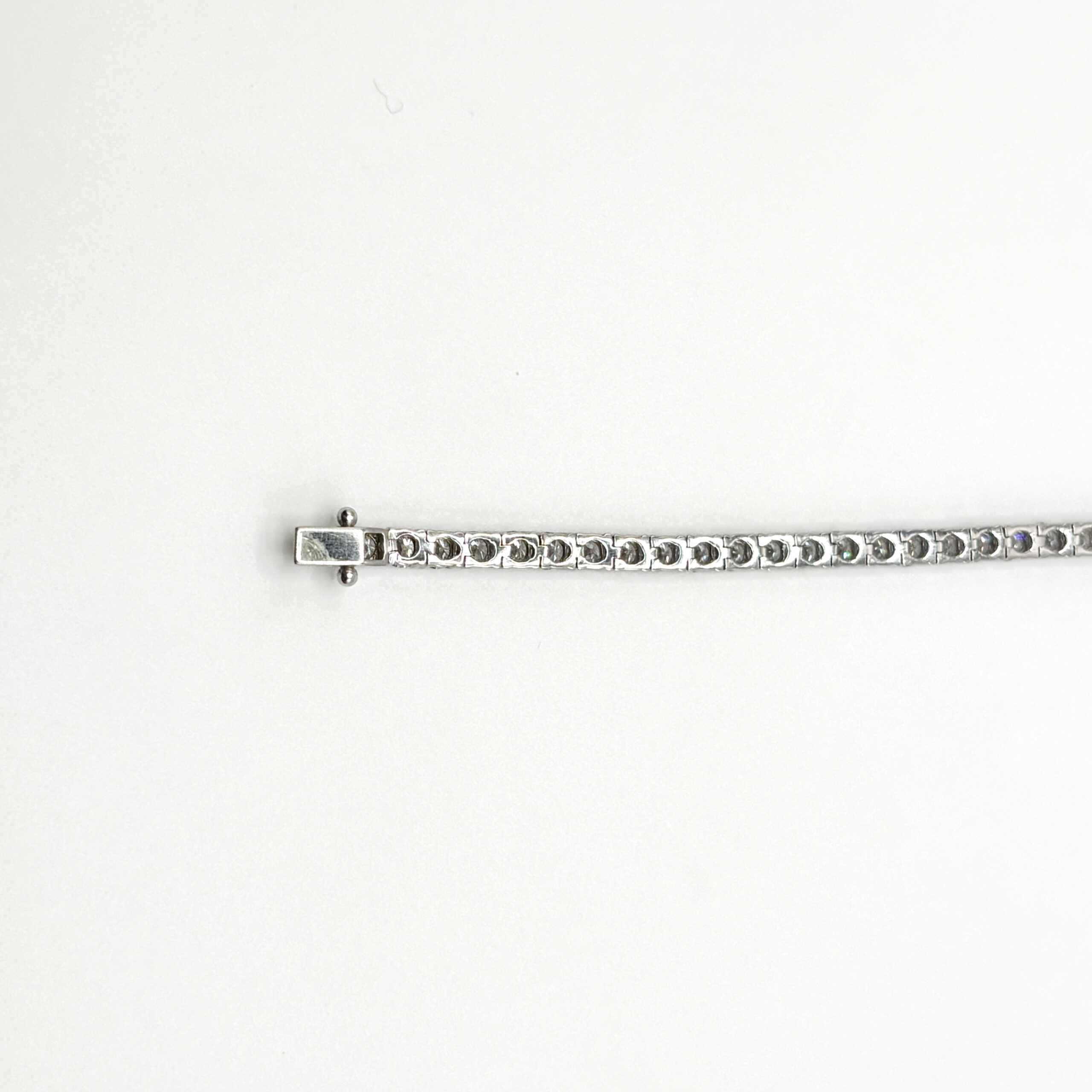 Bracciale Tennis in Oro Bianco 18 kt con Diamanti ct 5,12 - immagine 6
