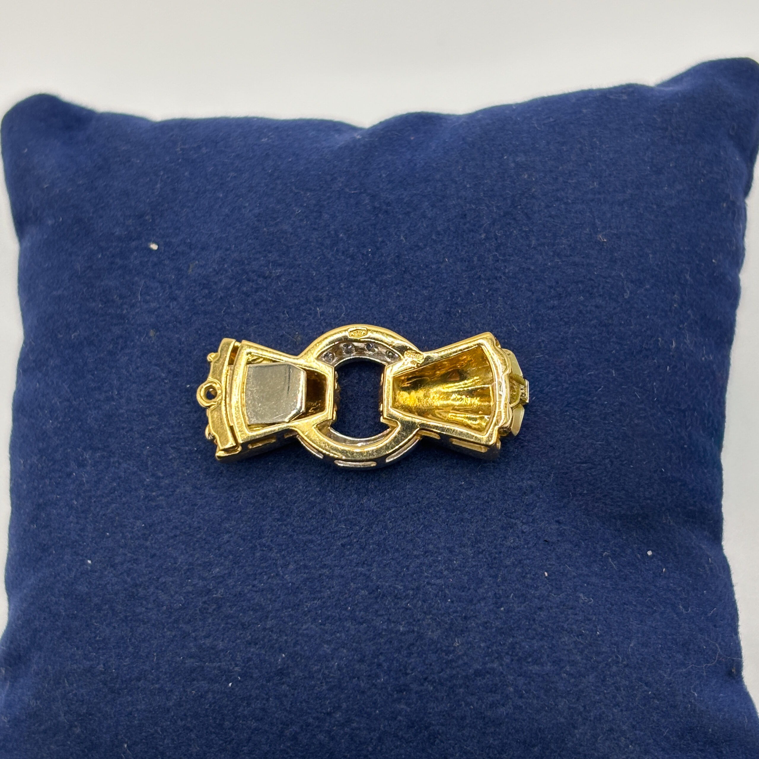 Chiusura in Oro Giallo e Bianco 18 kt con Diamanti - immagine 5